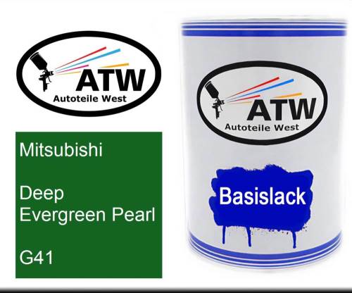 Mitsubishi, Deep Evergreen Pearl, G41: 500ml Lackdose, von ATW Autoteile West.